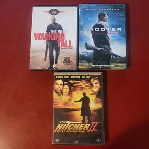 The Hitcher 2 Shooter Walking Tall The Rock Mark Wahlberg Dvd Lot